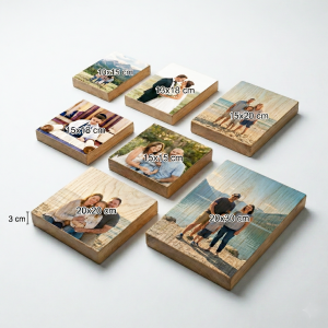 הדפסה על בלוק עץ 10X10